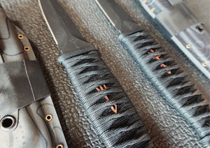 JC DAGGER BLACK CORDAGE + PATINA BRASS TRIDENT