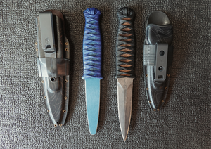 JC DAGGER BLACK/TAN NATURAL CORDAGE + NATURAL CORDAGE TRAINER