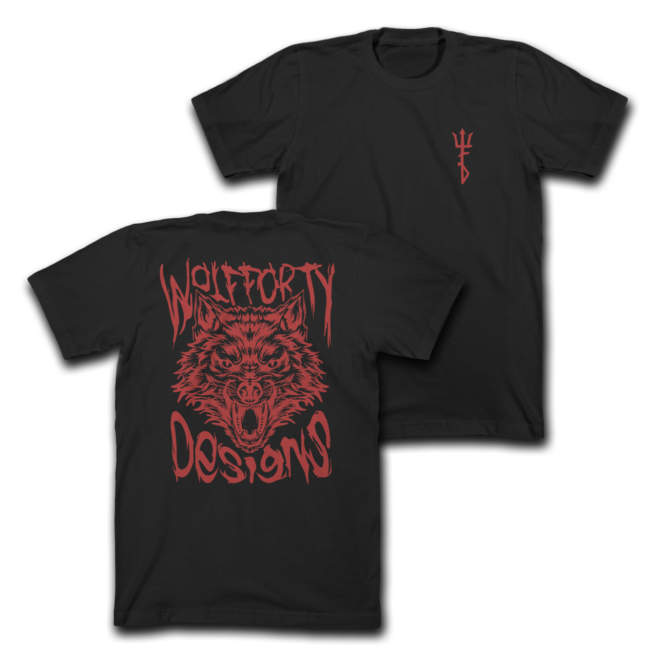 Bloody Wolf Tee *pre-order* – Wolf Forty Designs