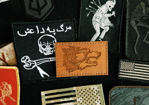 WOLF LEATHER PATCH